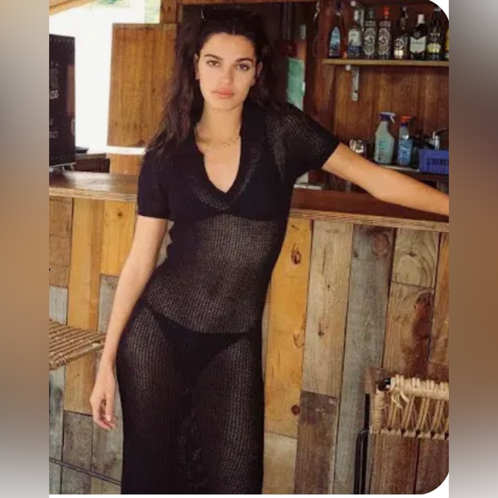 L*Space Sydney Black Crochet Swim Maxi
Cover-Up
[*space Size: M